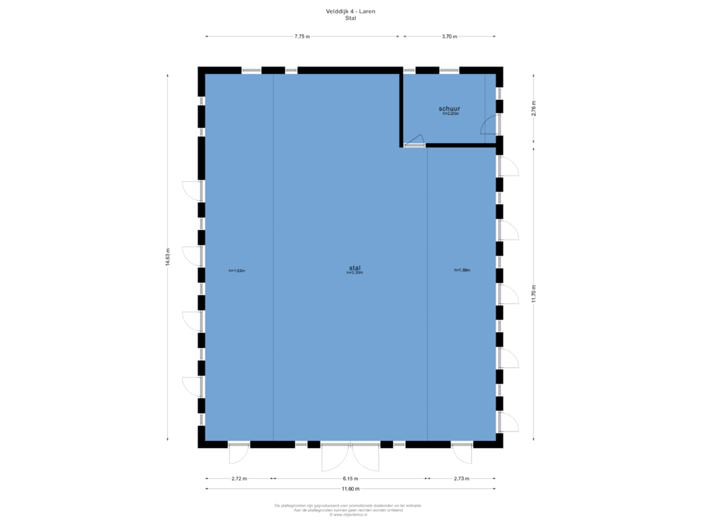 Bekijk plattegrond van STAL van Velddijk 4