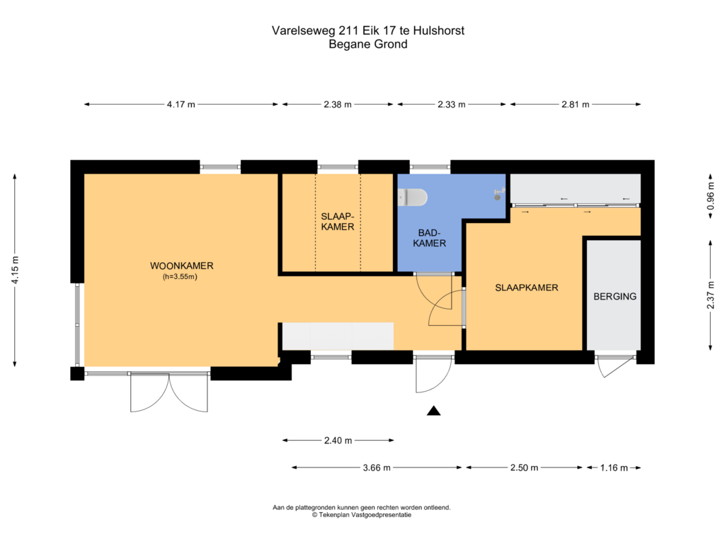 View floorplan of Begane Grond of Varelseweg 211-2017