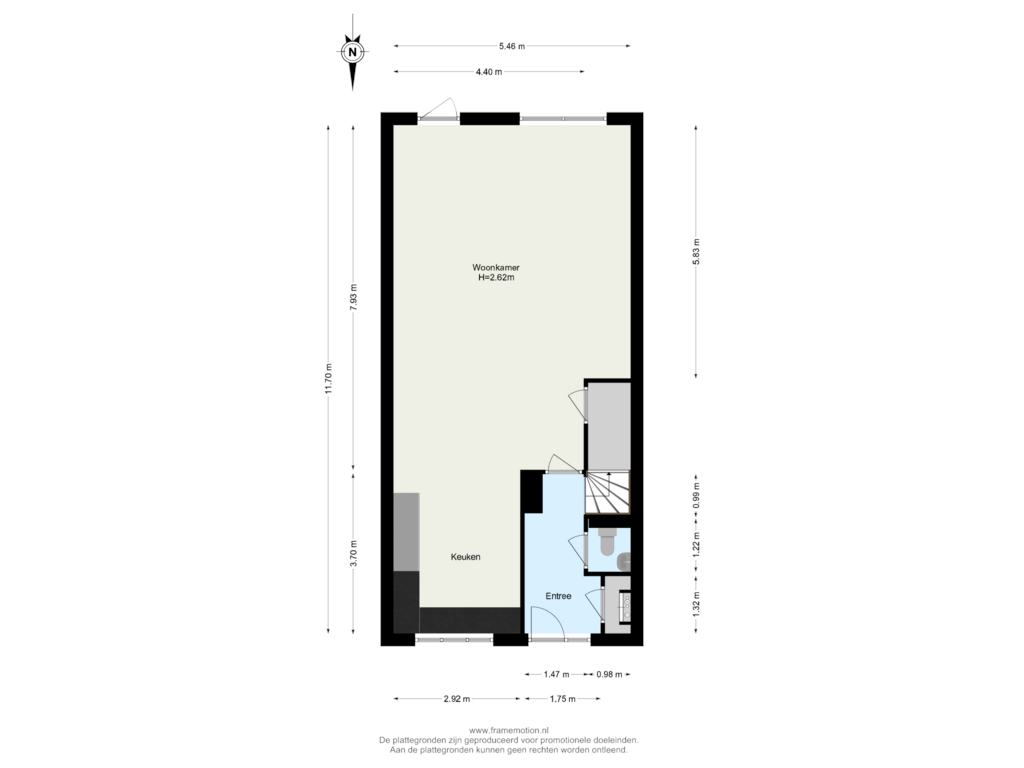 Bekijk plattegrond van Begane Grond van Burgemeester Wijnaendtslaan 35