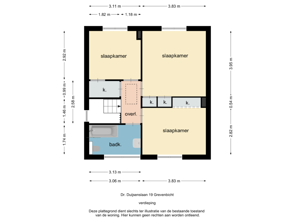 Bekijk plattegrond van verdieping van Dr. Duijsenslaan 19