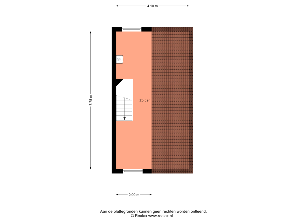 View floorplan of Verdieping 2 of Timmerliedengilde 56