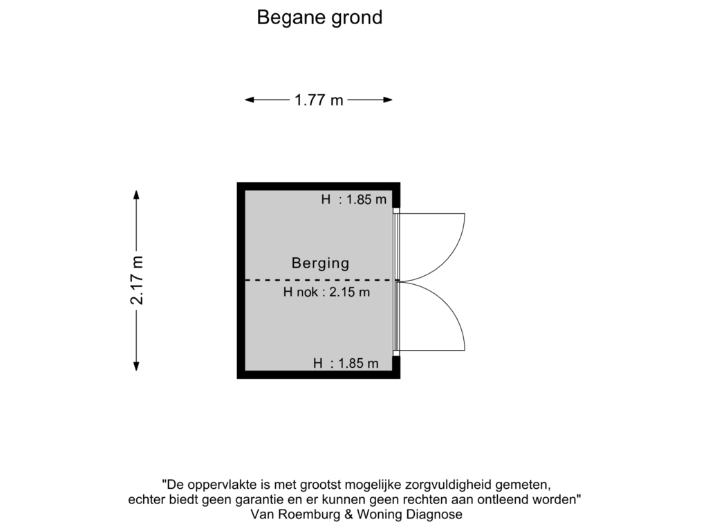 View floorplan of Berging of Magalhaensplein 8-H