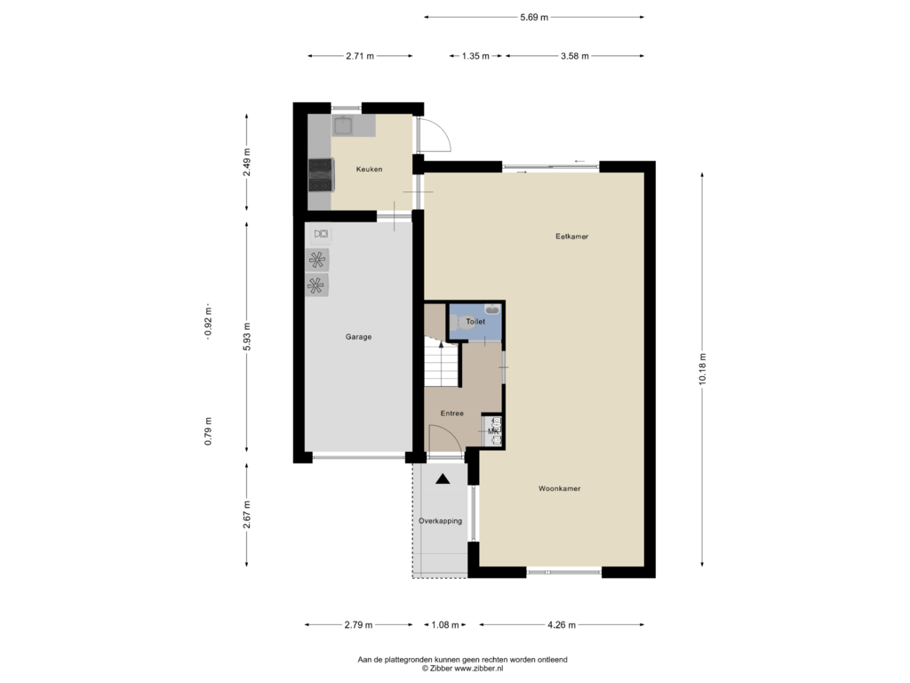 Bekijk plattegrond van Begane grond van Regenwulp 5