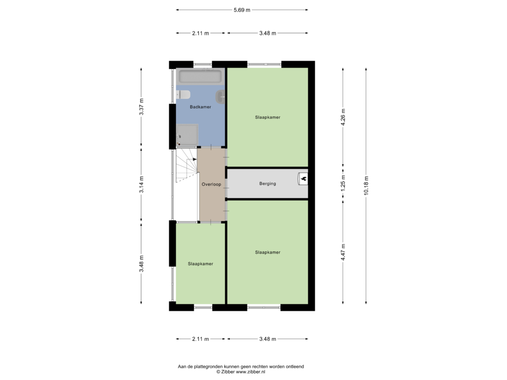 Bekijk plattegrond van Eerste Verdieping van Regenwulp 5