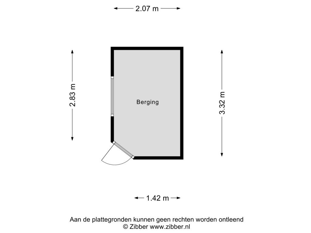 Bekijk plattegrond van Berging van Regenwulp 5