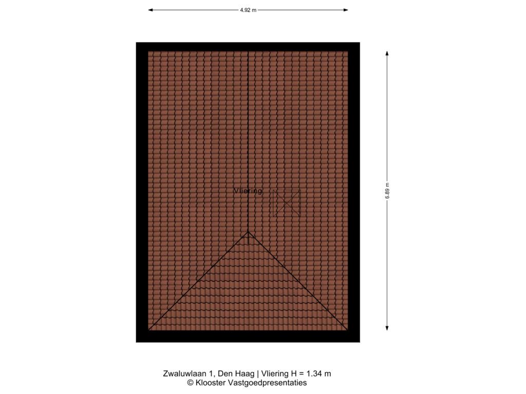 View floorplan of Vliering of Zwaluwlaan 1