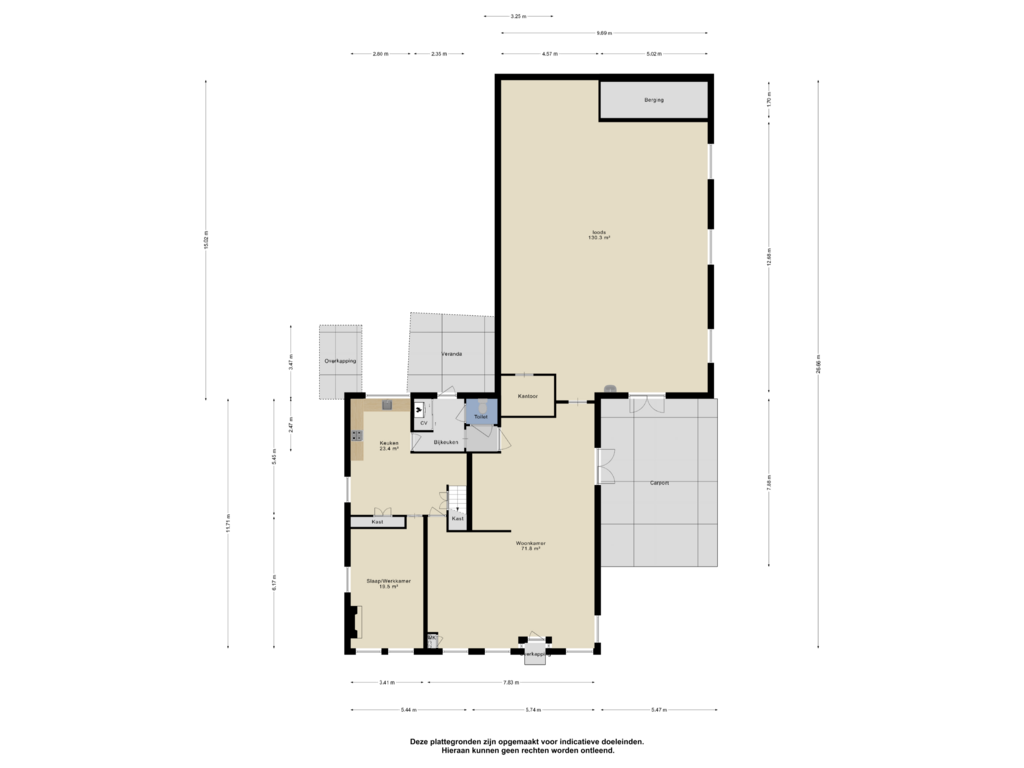 View floorplan of Begane Grond of Hoofdstraat Oost 19