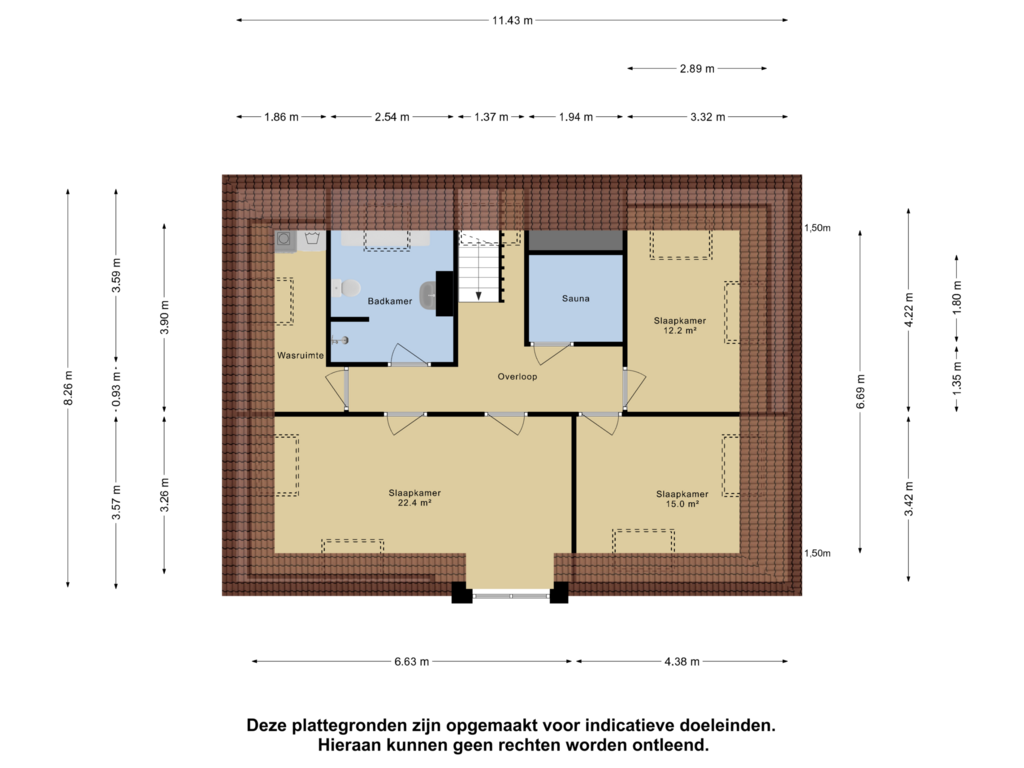 View floorplan of Eerste Verdieping of Hoofdstraat Oost 19