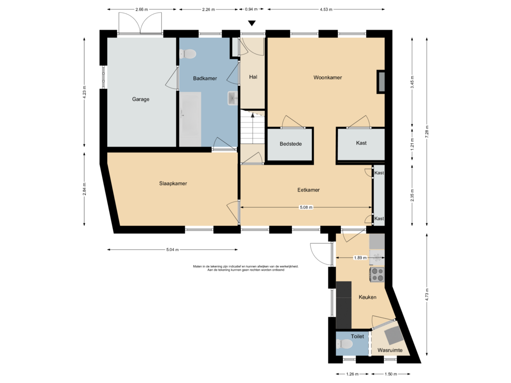 Bekijk plattegrond van Begane grond van Breeweg 2