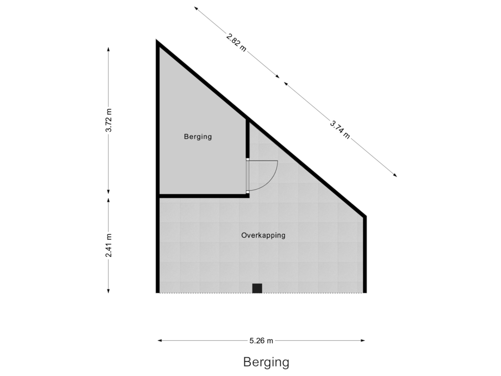 View floorplan of Berging of Cruquiuskade 11