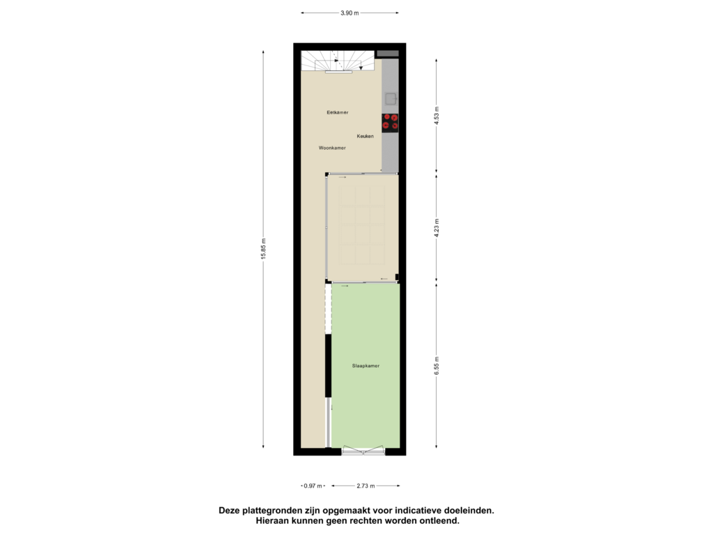 Bekijk plattegrond van Eerste Verdieping van J.F. van Hengelstraat 90