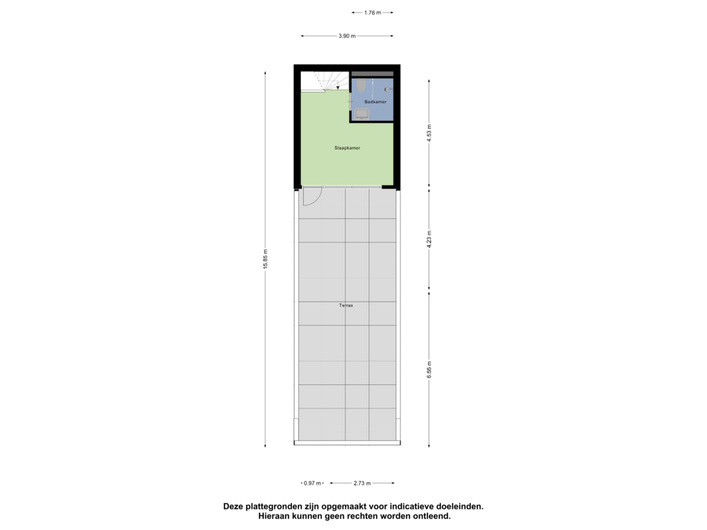 Bekijk plattegrond van Tweede Verdieping van J.F. van Hengelstraat 90