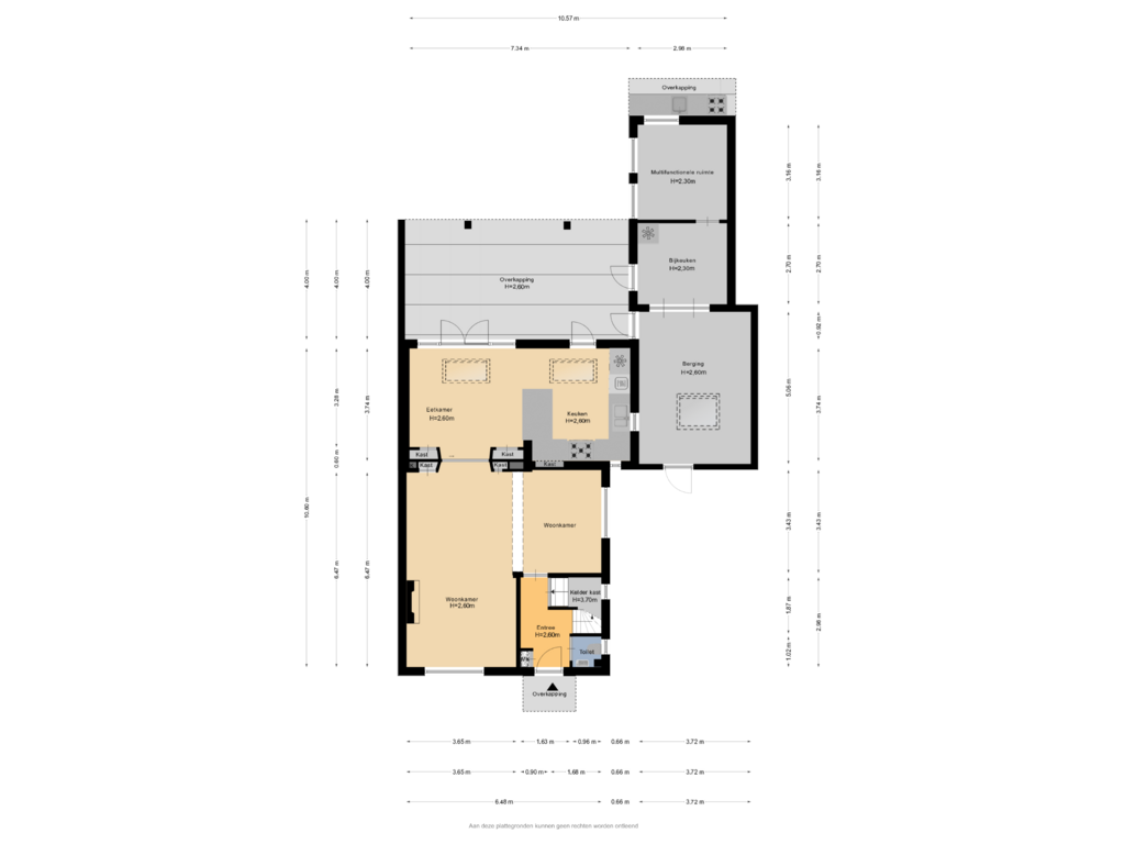 View floorplan of Begane grond of Willibrordusstraat 3