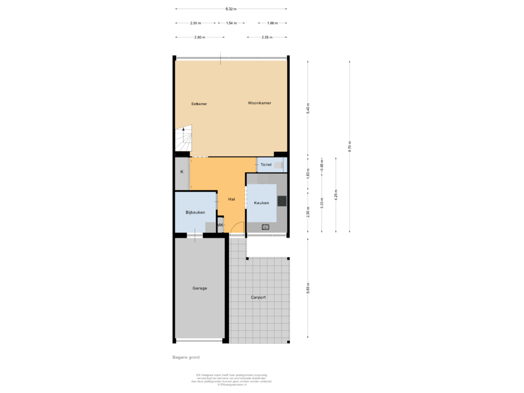 Bekijk plattegrond van Begane grond van Kolkrijst 32