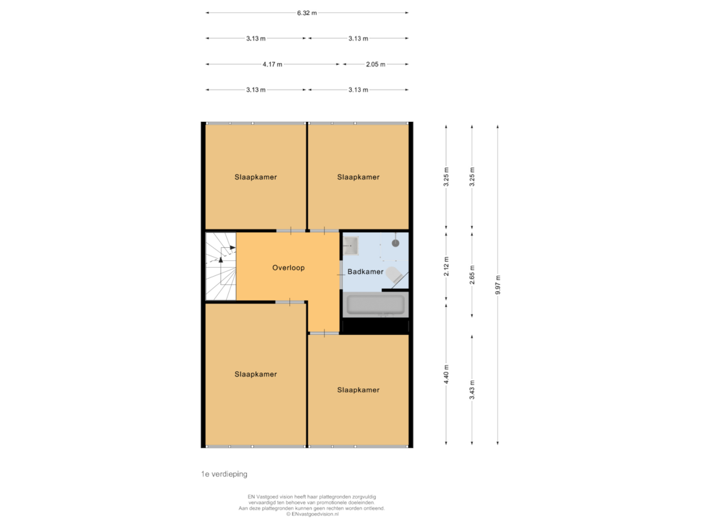 Bekijk plattegrond van 1e verdieping van Kolkrijst 32