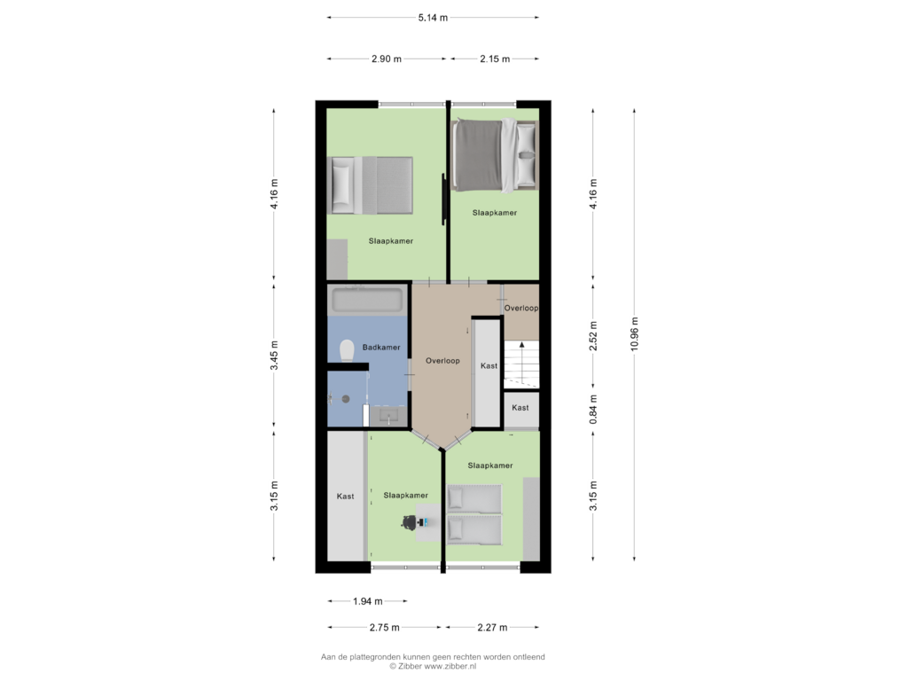 View floorplan of Eerste Verdieping of Toutenburg 502