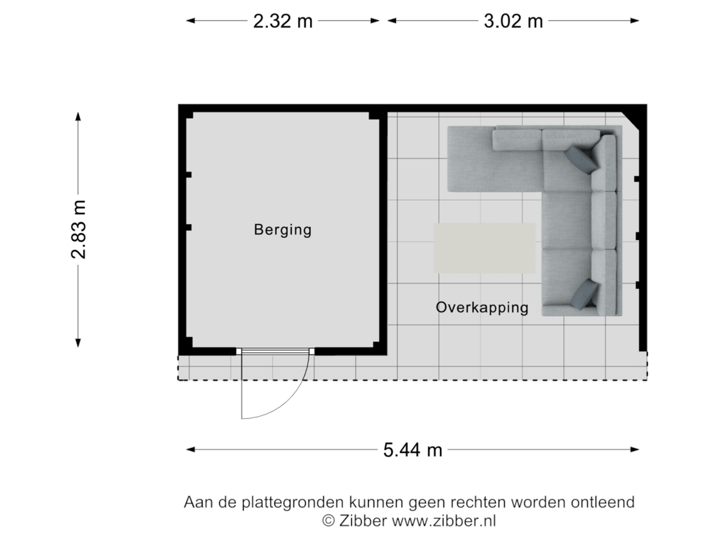 View floorplan of Berging of Toutenburg 502