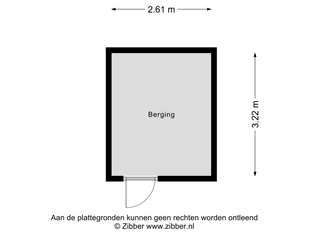 View floorplan of Berging of Toutenburg 502