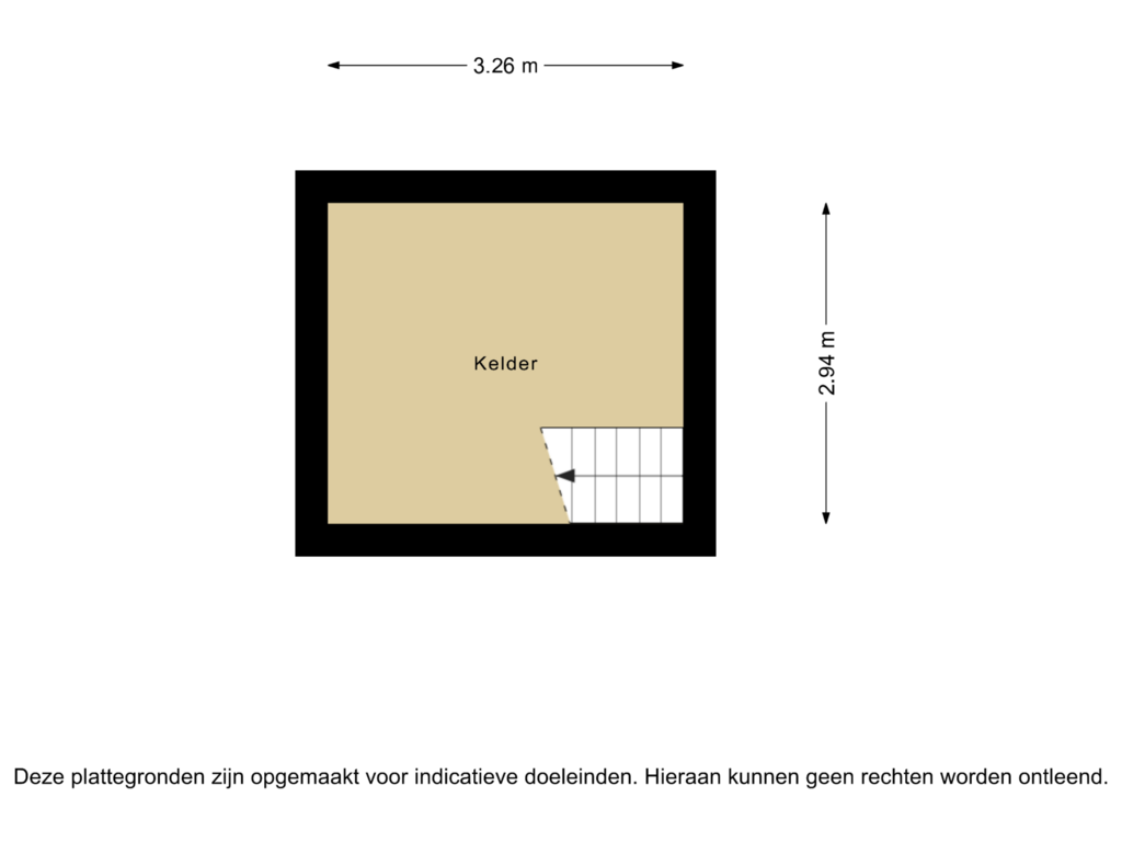 Bekijk plattegrond van Kelder van Kerkstraat 16