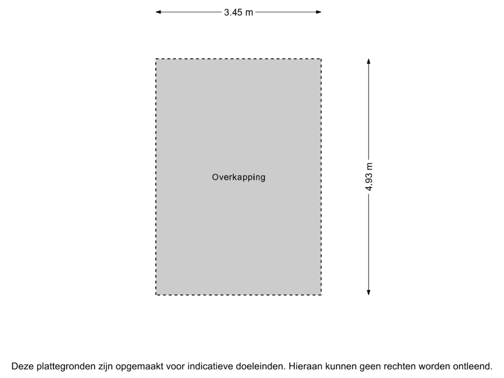 Bekijk plattegrond van Overkapping van Kerkstraat 16