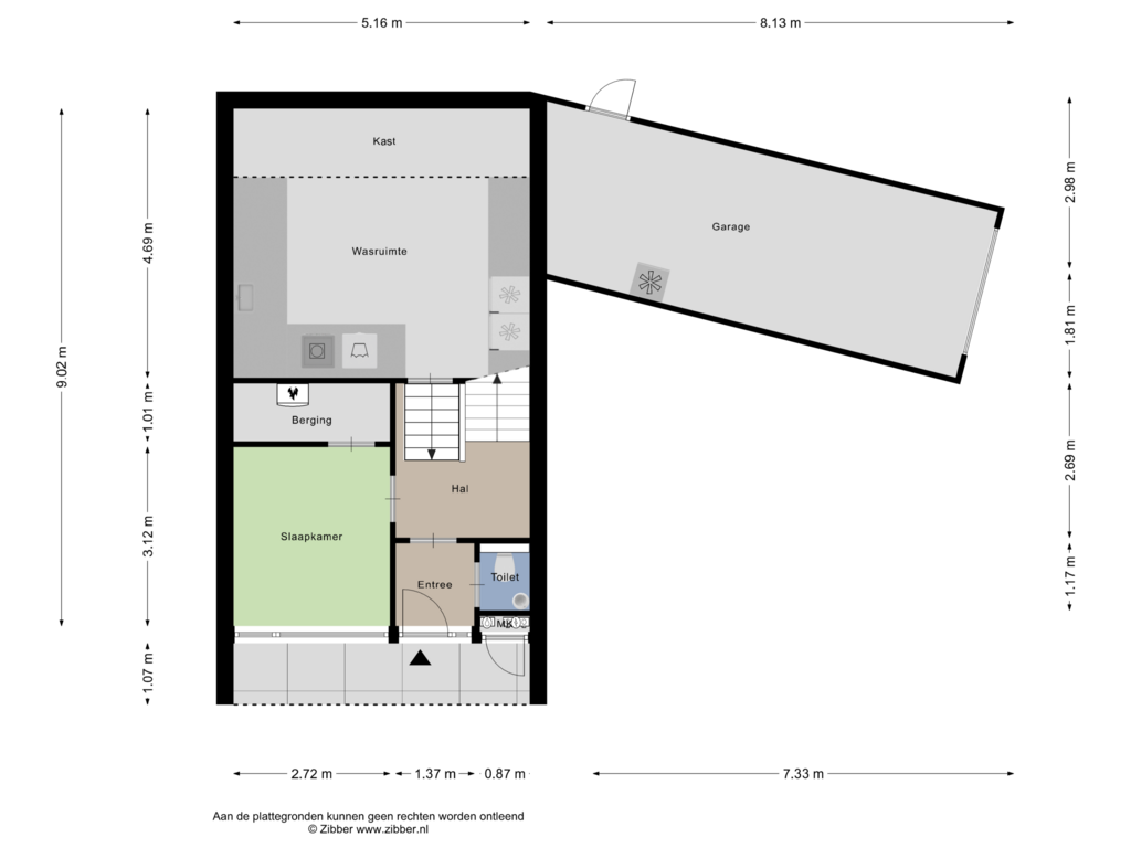 Bekijk plattegrond van Begane grond van Bernhardstraat 47