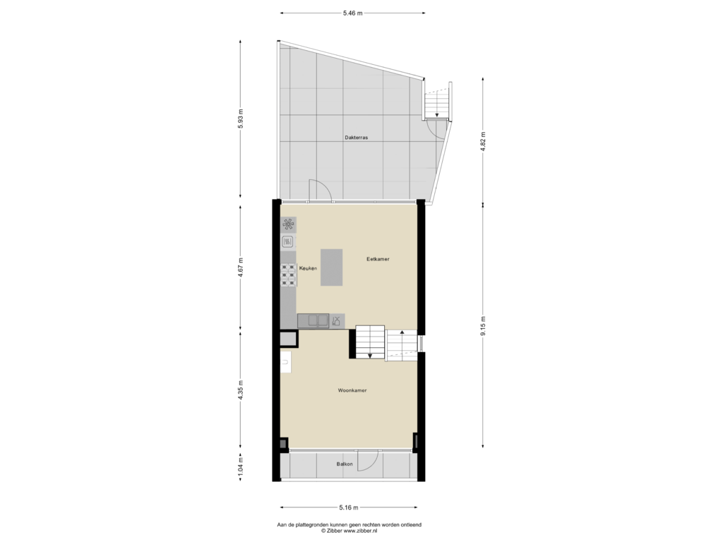 Bekijk plattegrond van Eerste Verdieping van Bernhardstraat 47