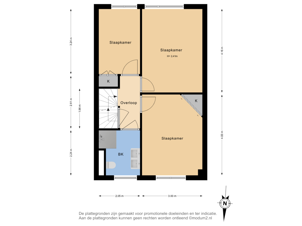 View floorplan of 1e Verdieping of Croesinck 28