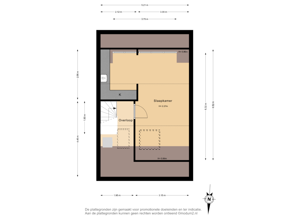 View floorplan of 2e Verdieping of Croesinck 28