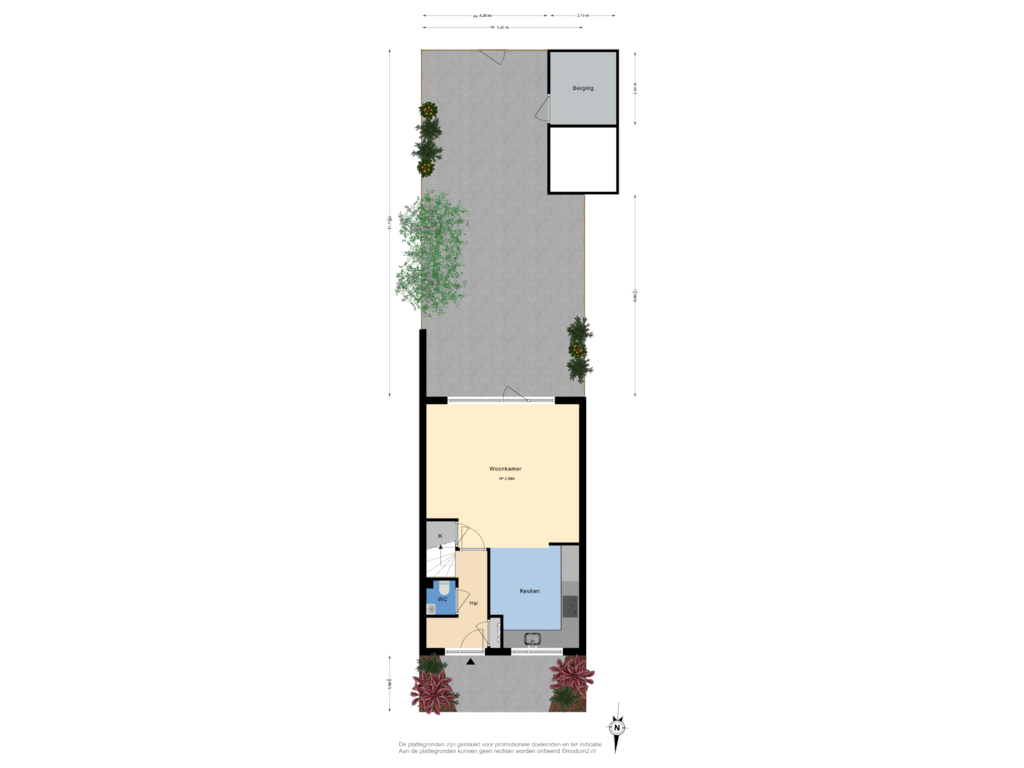 View floorplan of perceel of Croesinck 28