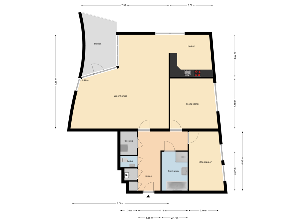 View floorplan of Verdieping of Europaweg 72