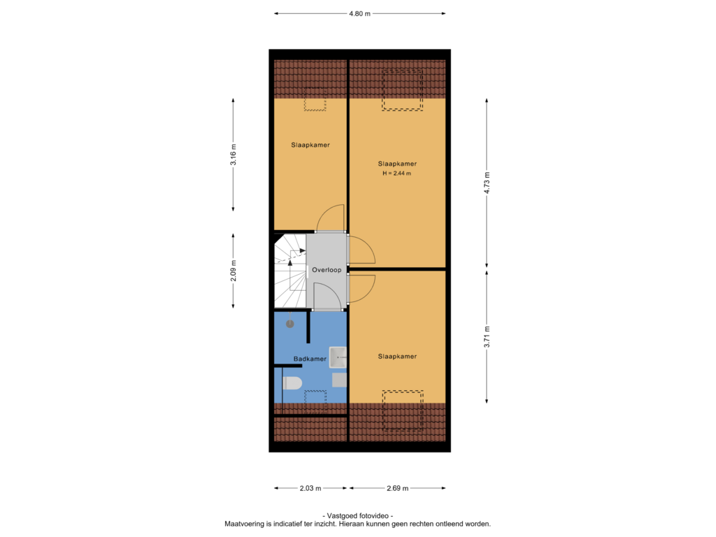 Bekijk plattegrond van 1e verdieping van Rousseaustate 42