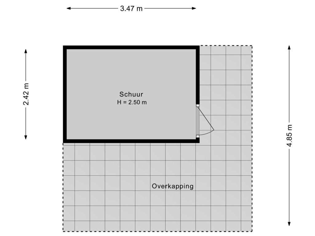 Bekijk plattegrond van Schuur van Rousseaustate 42