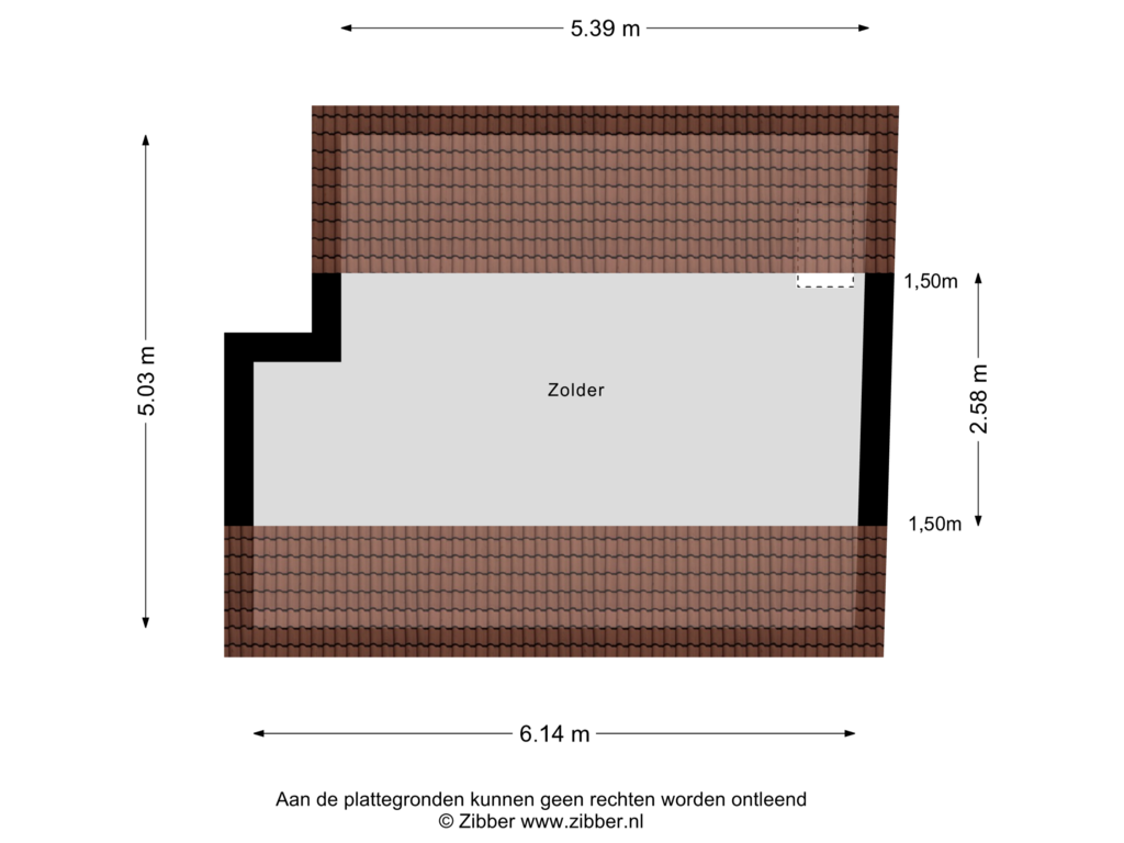 Bekijk plattegrond van Zolder van Thorbeckelaan 35