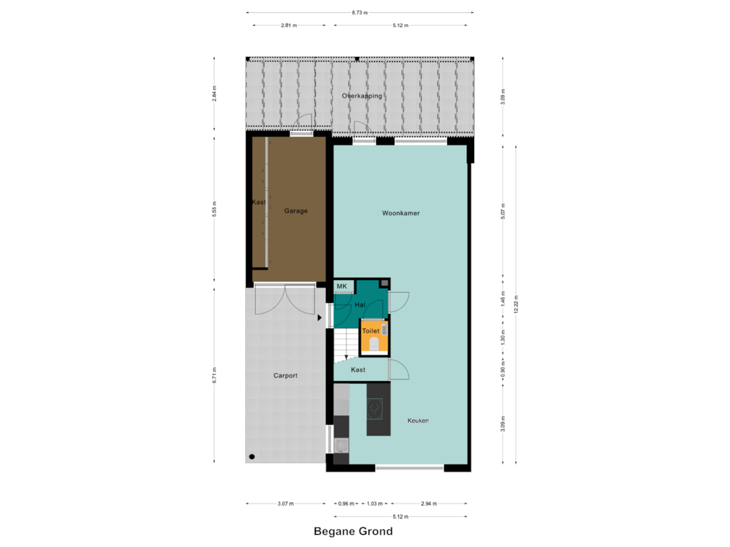 View floorplan of Begane Grond of Bezembinder 4