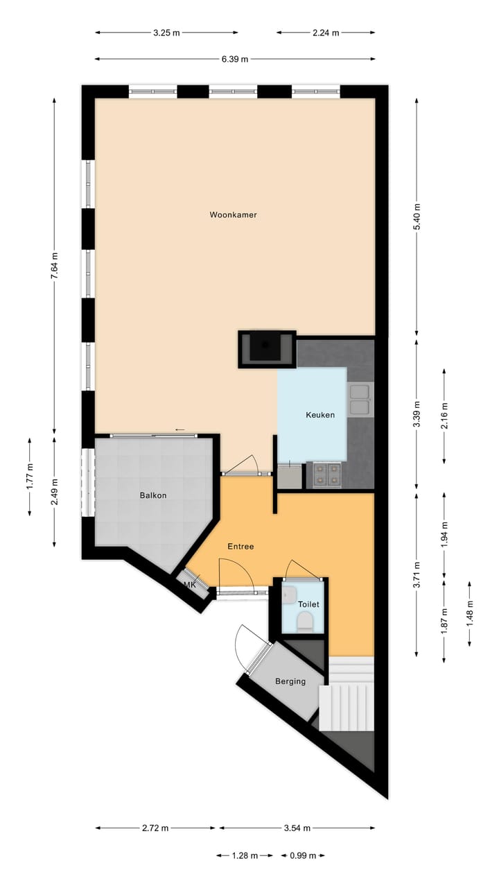Foto 10 van Stompersstraat 6-C