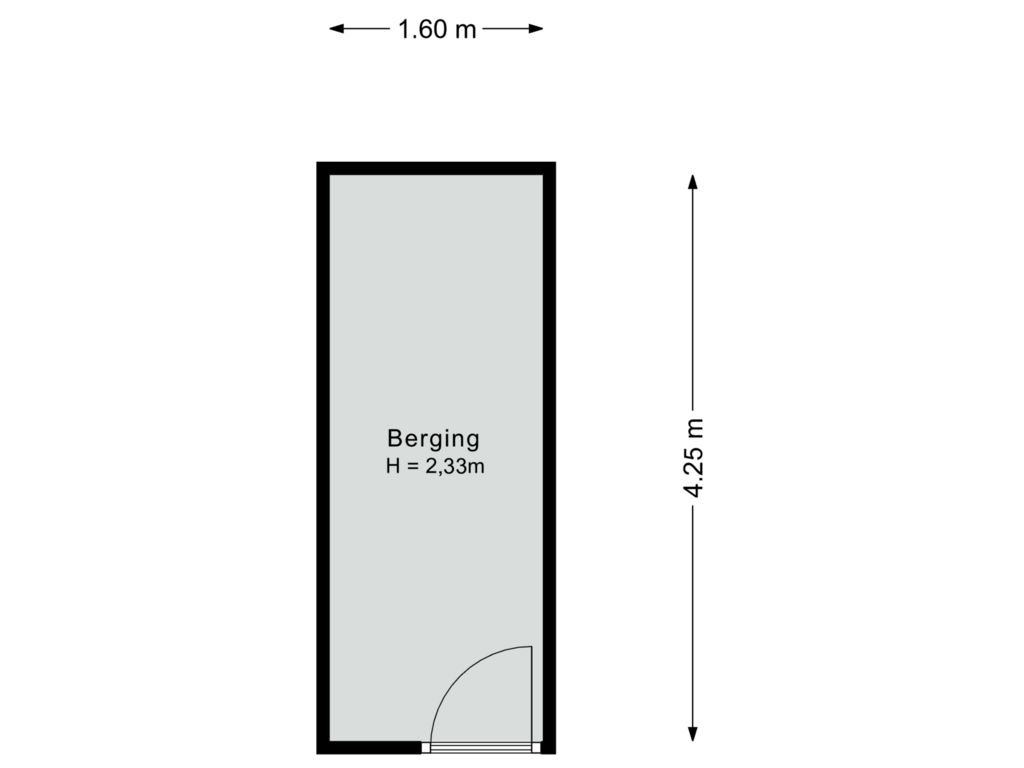 Bekijk plattegrond van Berging van Waalstraat 96