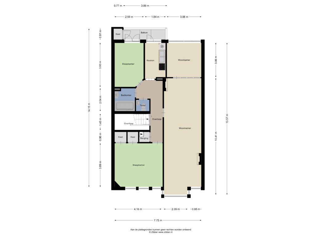 Bekijk plattegrond van Eerste Verdieping van Van Heutszstraat 46