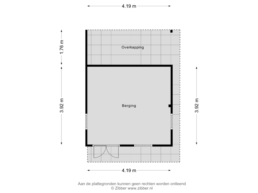 Bekijk plattegrond van Berging van Baron van Coehoornlaan 10