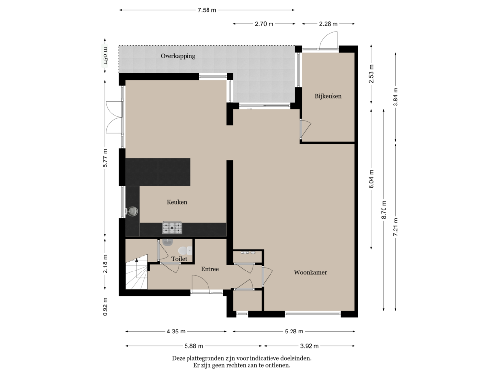 View floorplan of Begane Grond of Eijkmanstraat 18