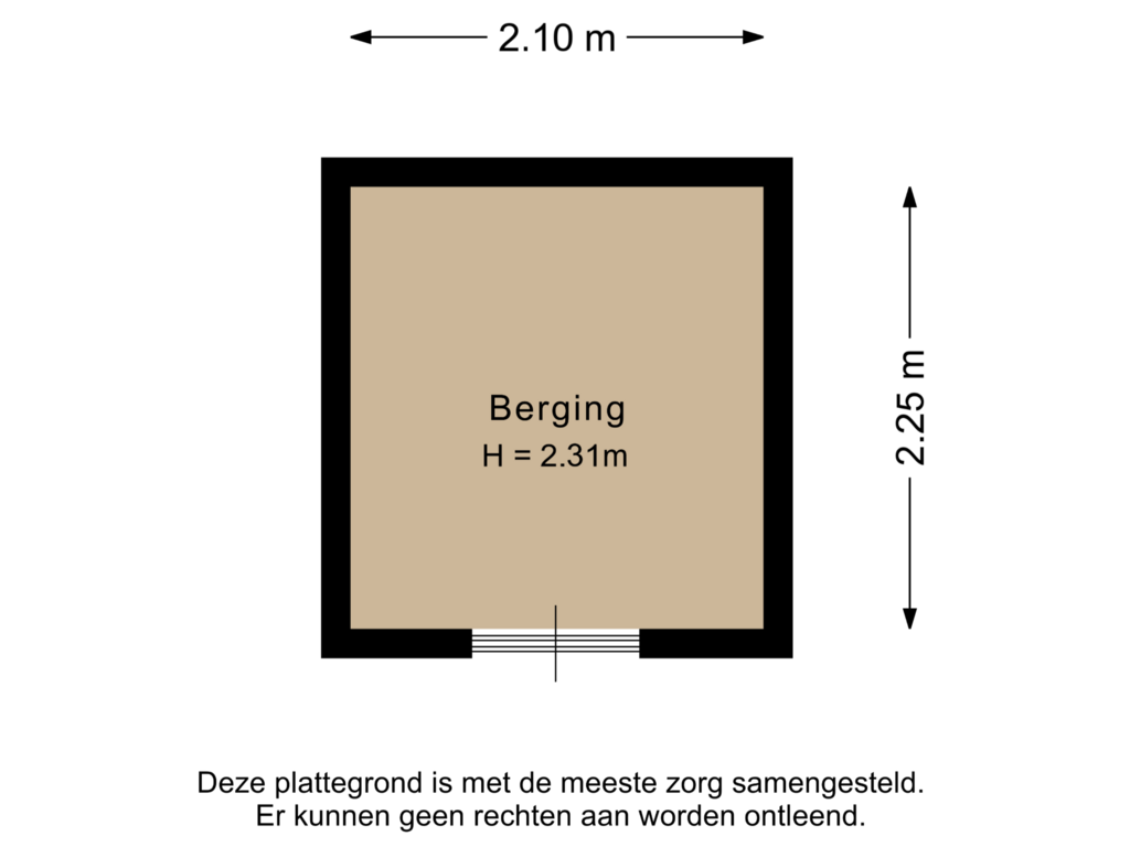 Bekijk plattegrond van Berging van Lamoen 18