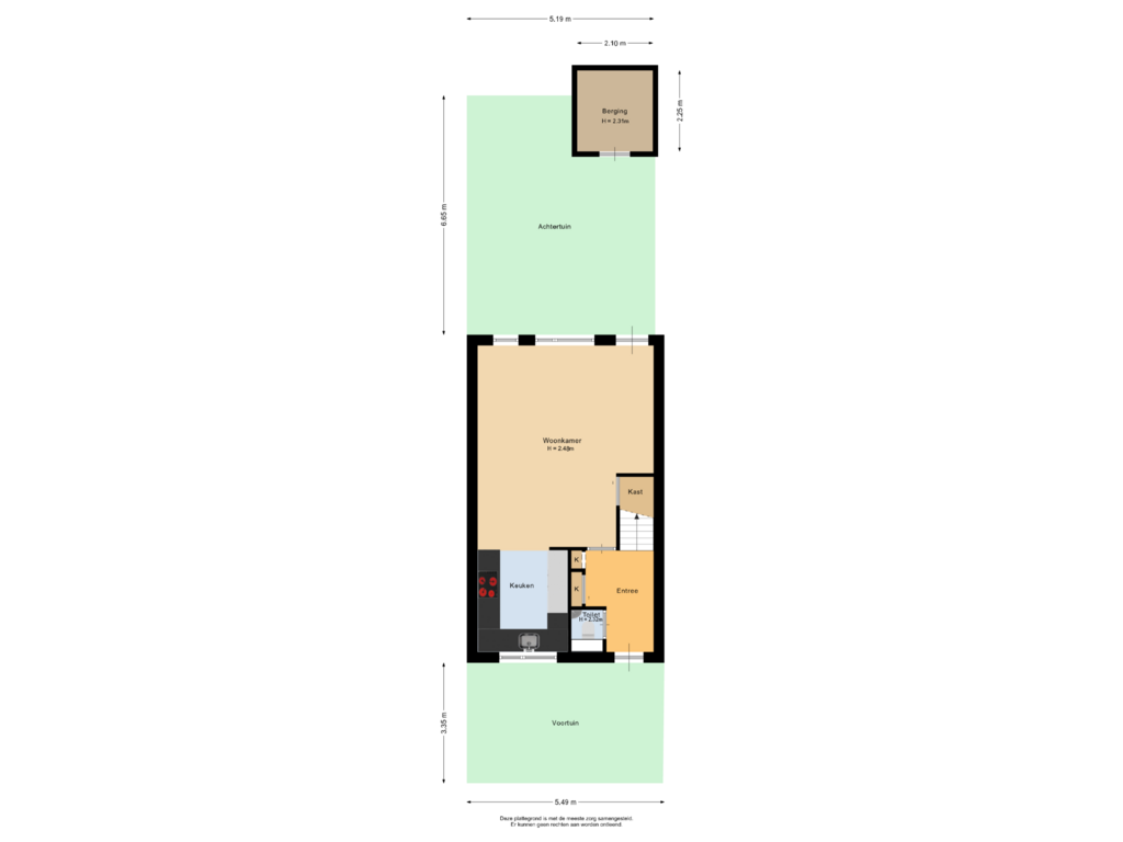 Bekijk plattegrond van Situatie van Lamoen 18