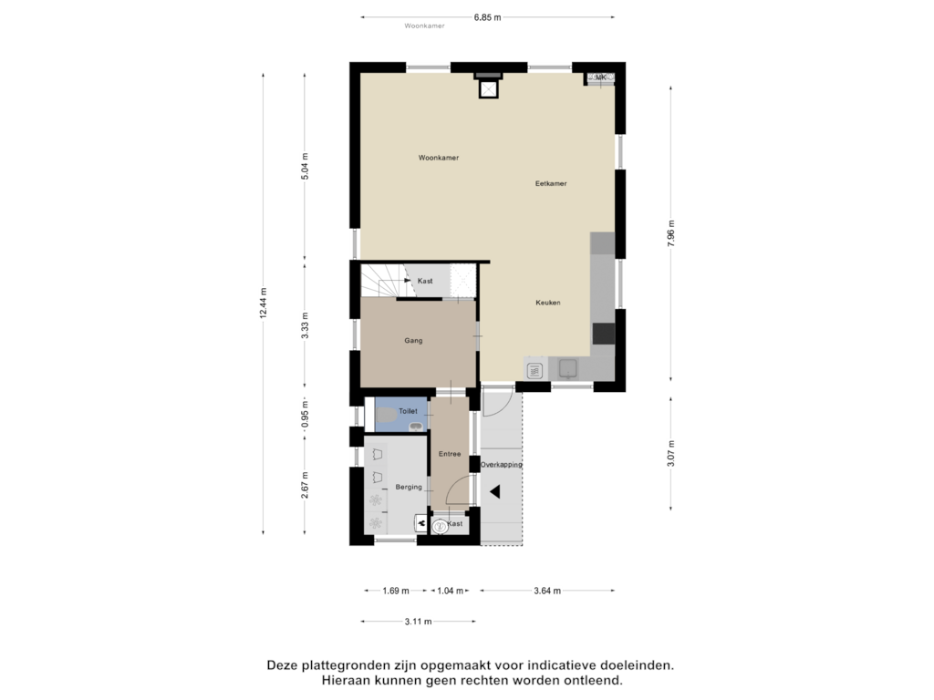 Bekijk plattegrond van Begane Grond van Vrijenbergweg 35