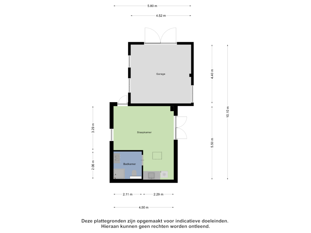 Bekijk plattegrond van Gastenverblijf van Vrijenbergweg 35