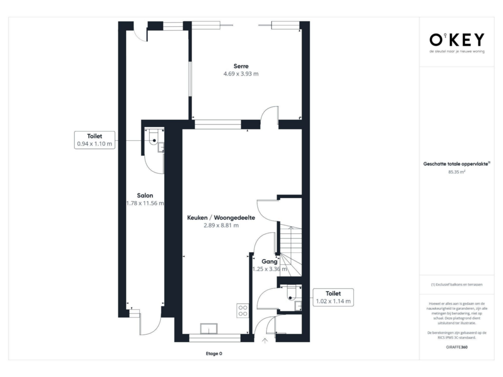 Bekijk plattegrond van Begane grond van Poproute 37