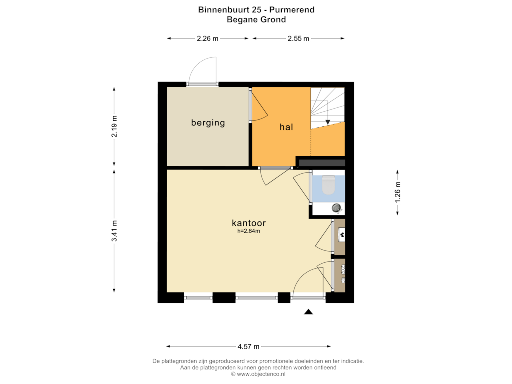 Bekijk plattegrond van BEGANE GROND van Binnenbuurt 25