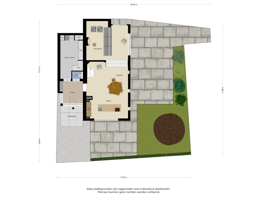 View floorplan of Begane Grond Tuin of Scheepswerflaan 38