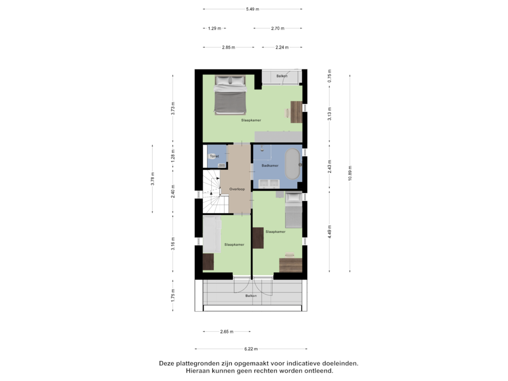 View floorplan of Eerste Verdieping of Scheepswerflaan 38