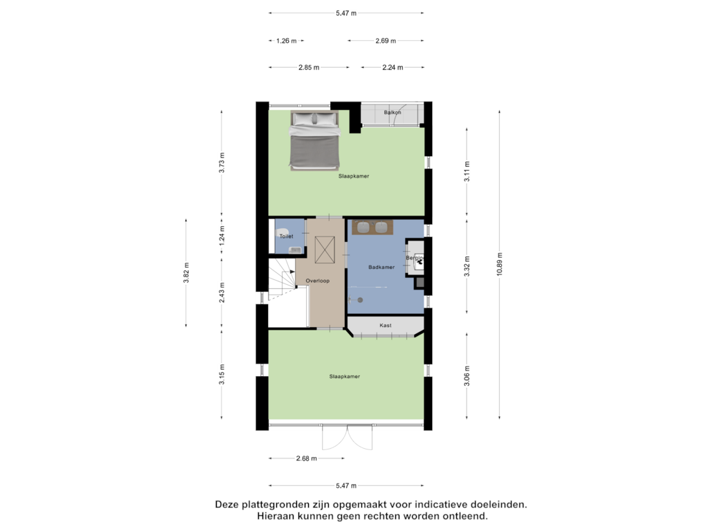 View floorplan of Tweede Verdieping of Scheepswerflaan 38