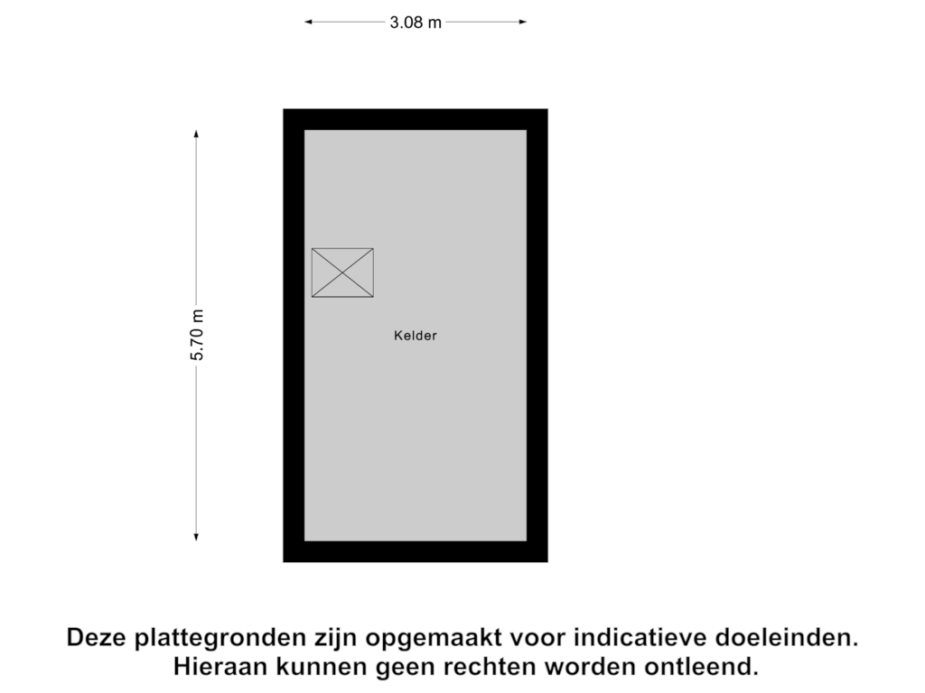 View floorplan of Kelder of Scheepswerflaan 38