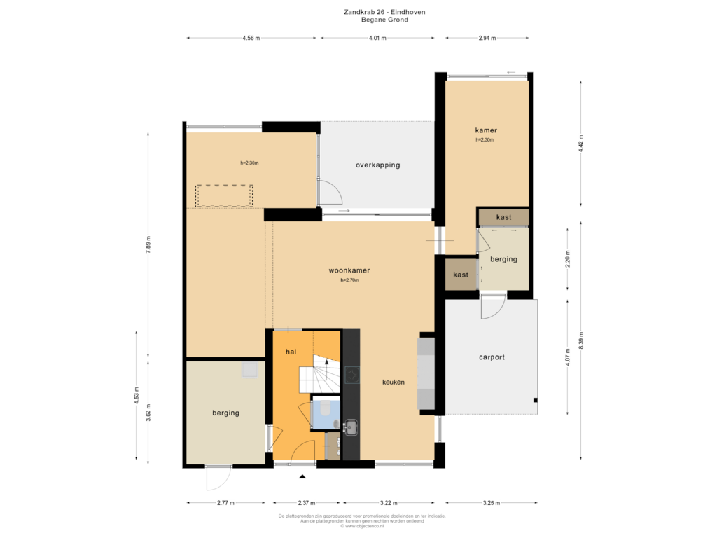 Bekijk plattegrond van BEGANE GROND van Zandkrab 26